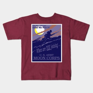 US Army Moon Corps Kids T-Shirt